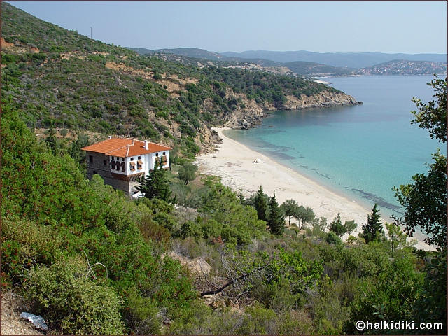 Salonikiou beach, Agios Nikolaos, Halkidiki, Greece